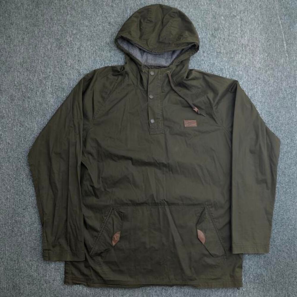 DRAVUS Side-Zip Hooded Anorak Jacket Gorpcore Green XXL